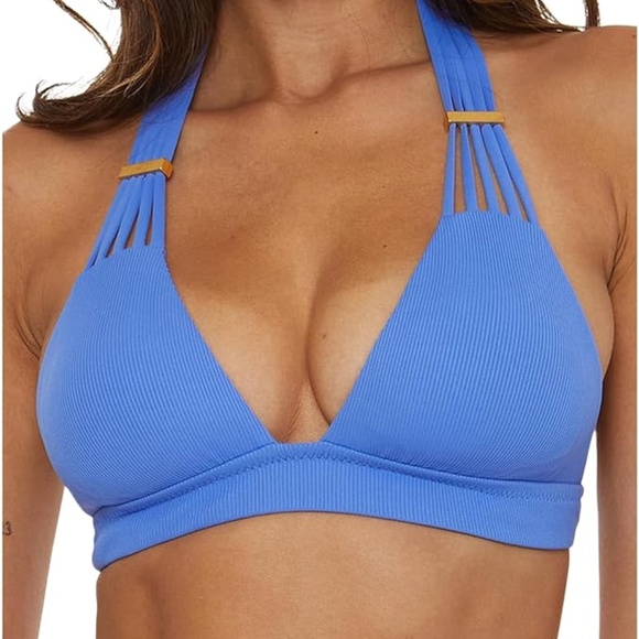 BECCA - Modern Edge Halter Bikini Top - Picture 1 of 7
